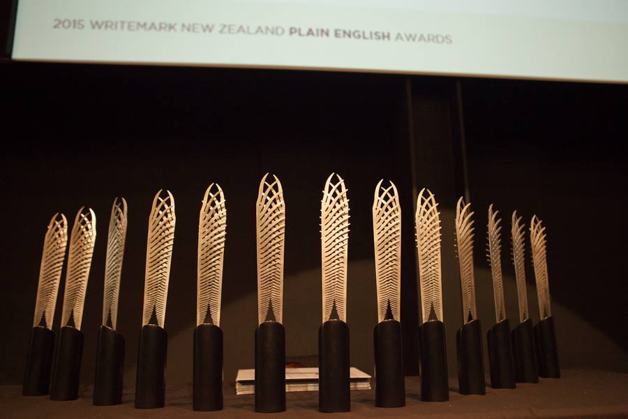 Image: The fabulous Awards trophies created by sculptor Campbell Maud