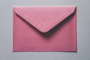 Image, pink envelope